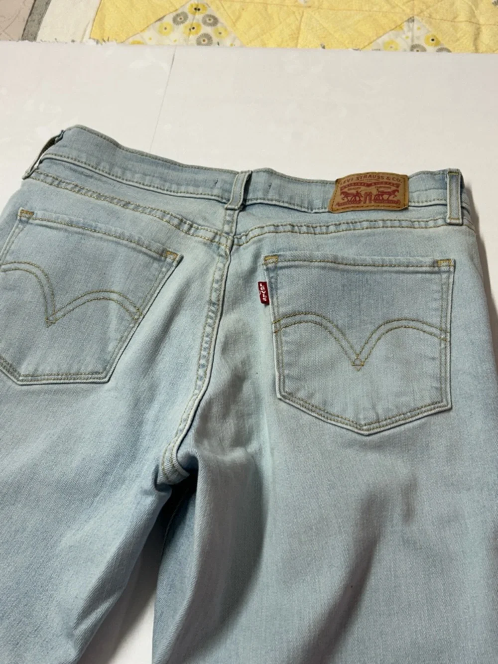 Levi's Pale Blue Vintage-Inspired Straight Jeans - Picture 5 of 7